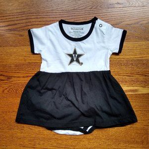 Vanderbilt University 3-6M Future Tailgater onesie dress New